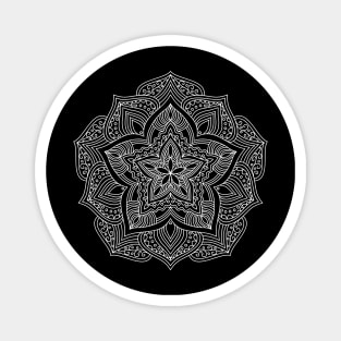 Symmetrical Doodle Line Art Magnet